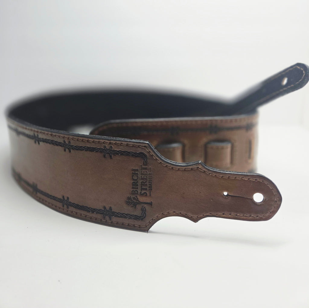 The Benchmark - Barbed Wire guitar strap