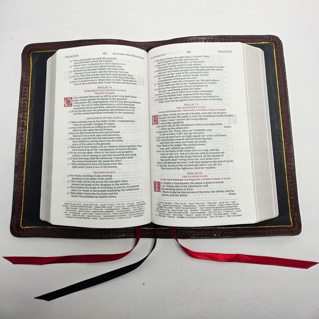 Thomas Nelson KJV Sovereign personal size rebind in Goatskin