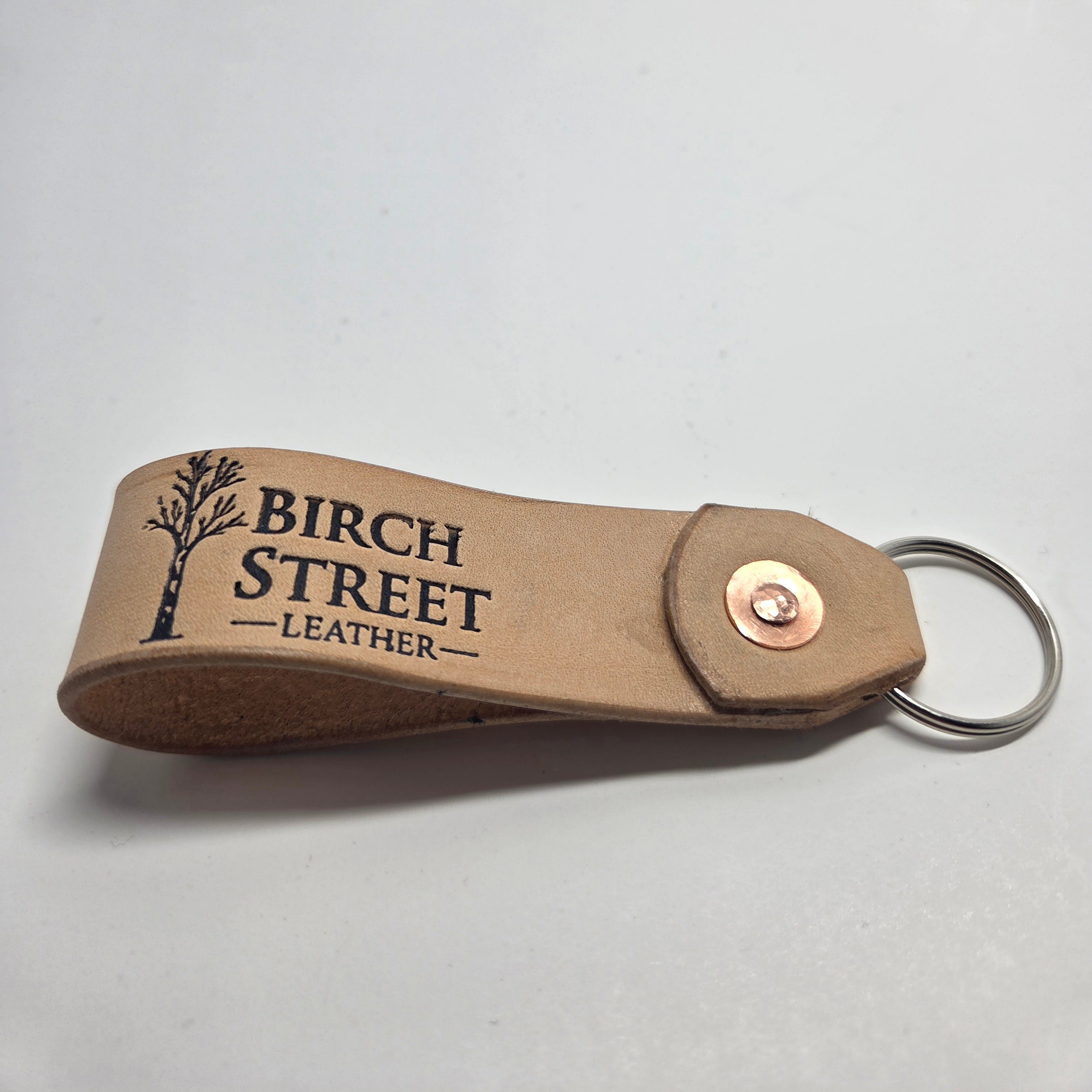 Birch Street Leather Key Fob