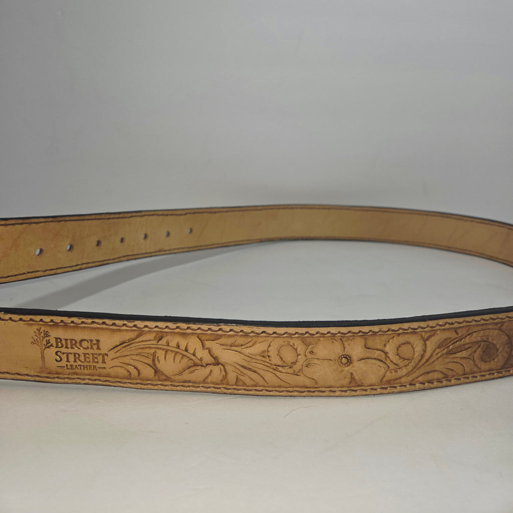Fully Lined Floral Pattern Belt 34/38