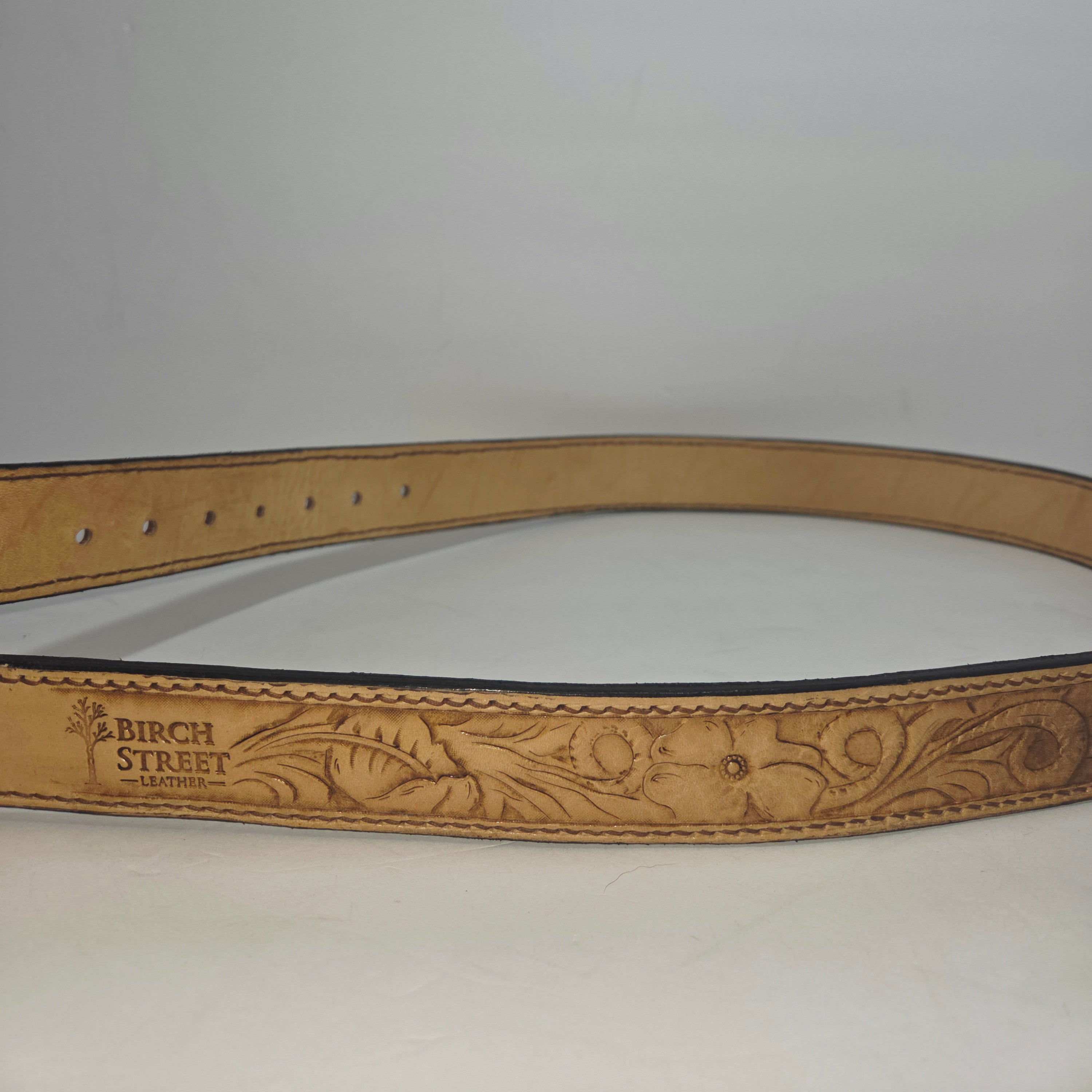 Fully Lined Floral Pattern Belt 34/38